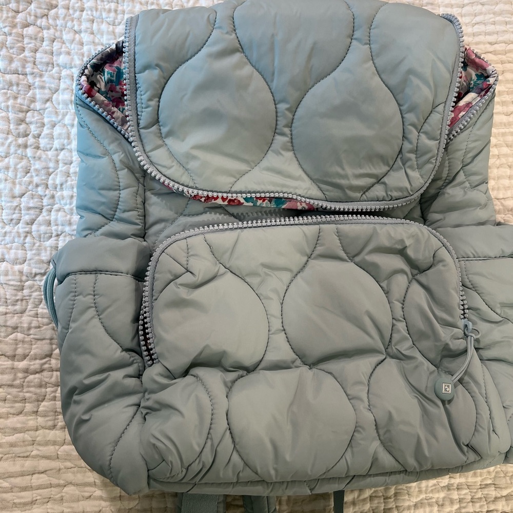 Vera Bradley Featherweight Quilted Blue Backpack